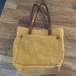 madewell medium transport tote acorn canvas